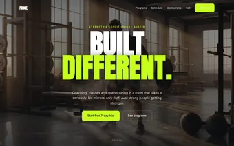 FORGE gym demo site