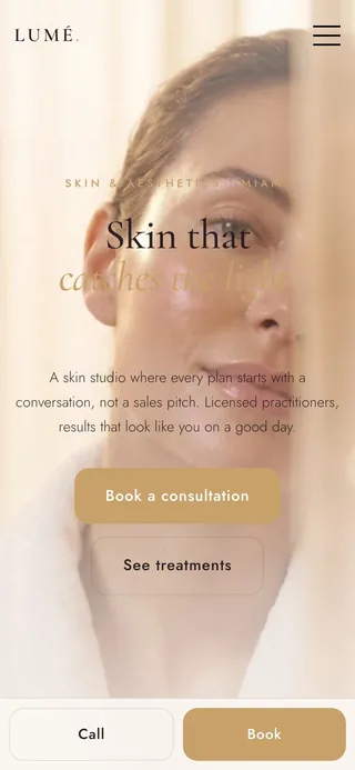 LUMÉ beauty demo site